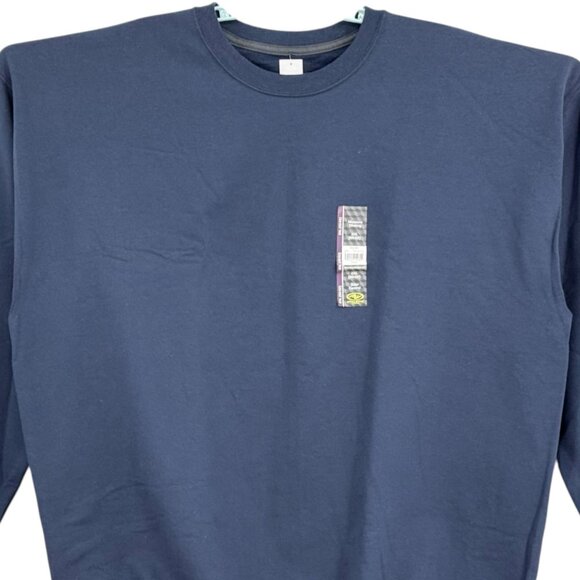 Athletic Works Men's Fleece Blue Sweatshirt 2XL (50-52) Moisture Wicking NWT - Picture 3 of 10